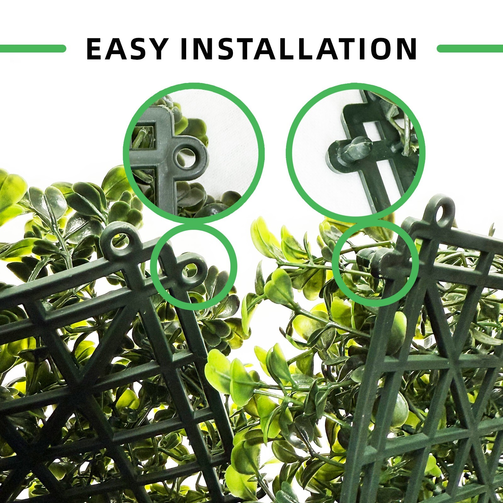 12pcs 20″ X 20″ Grass Wall Artificial Boxwood Panels Boxwood Hedge UV for Fence