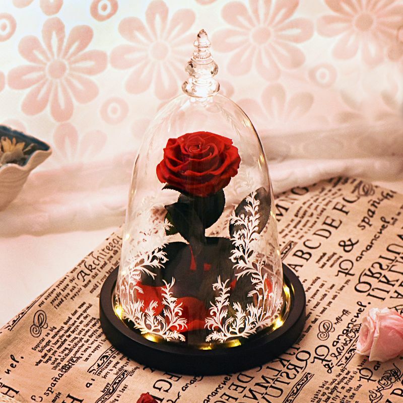 Eternal Rose Flowers In Glass Christmas Love Mothers Valentines Day Gifts Womens