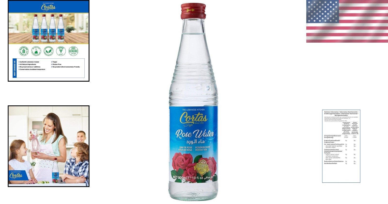 Pure Lebanon Rose Water – 10 Fl Oz