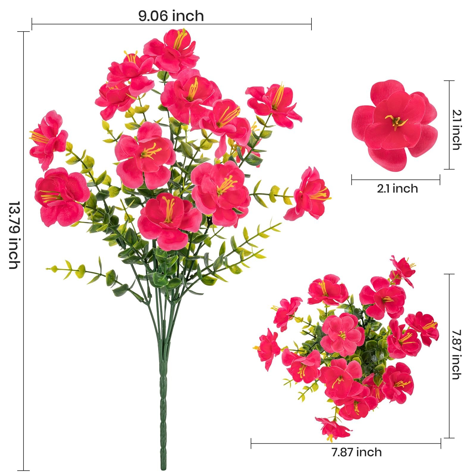 New Best Lnoicy 16 Bundles Realistic Artificial Camellia Flowers for Outdoor, UV