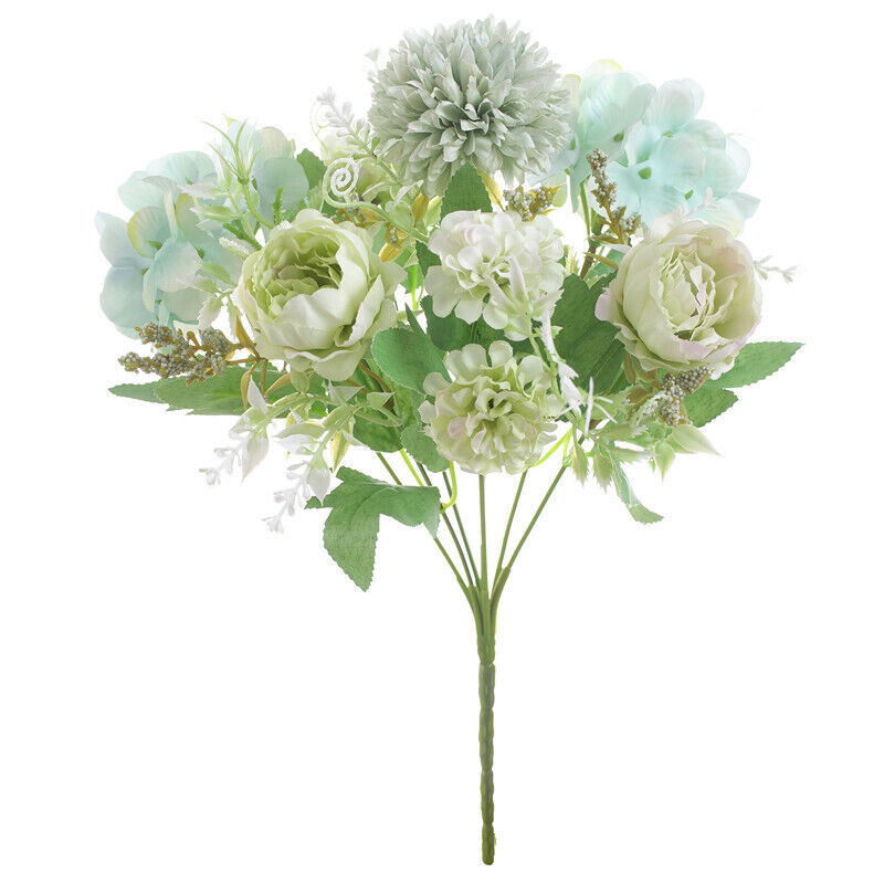 Silk Peony Artificial Fake Flowers Bunch Bouquet Home Wedding Party Decor Hot US