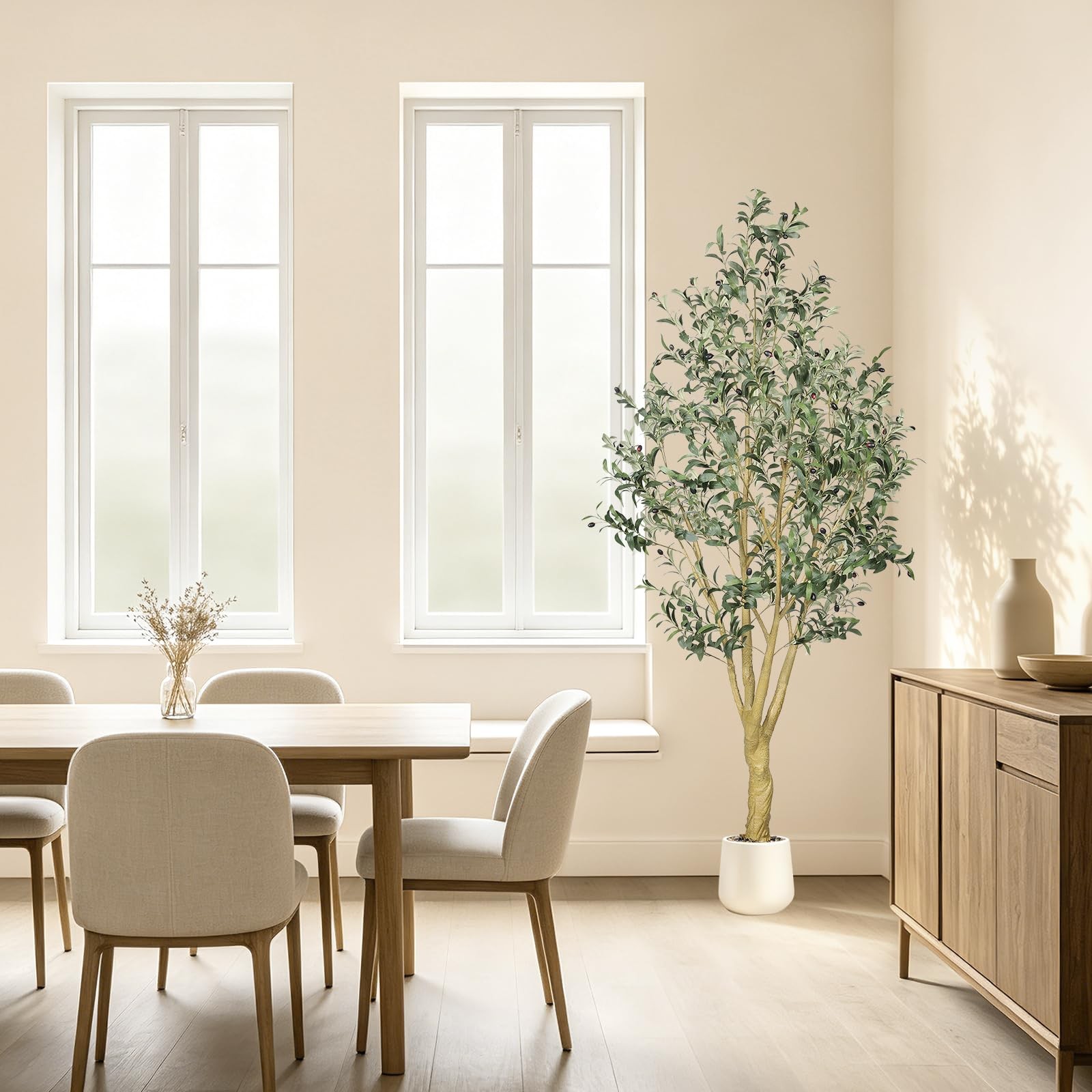 Artificial Olive Tree 7FT Faux Plants for Home Office Indoor Decor