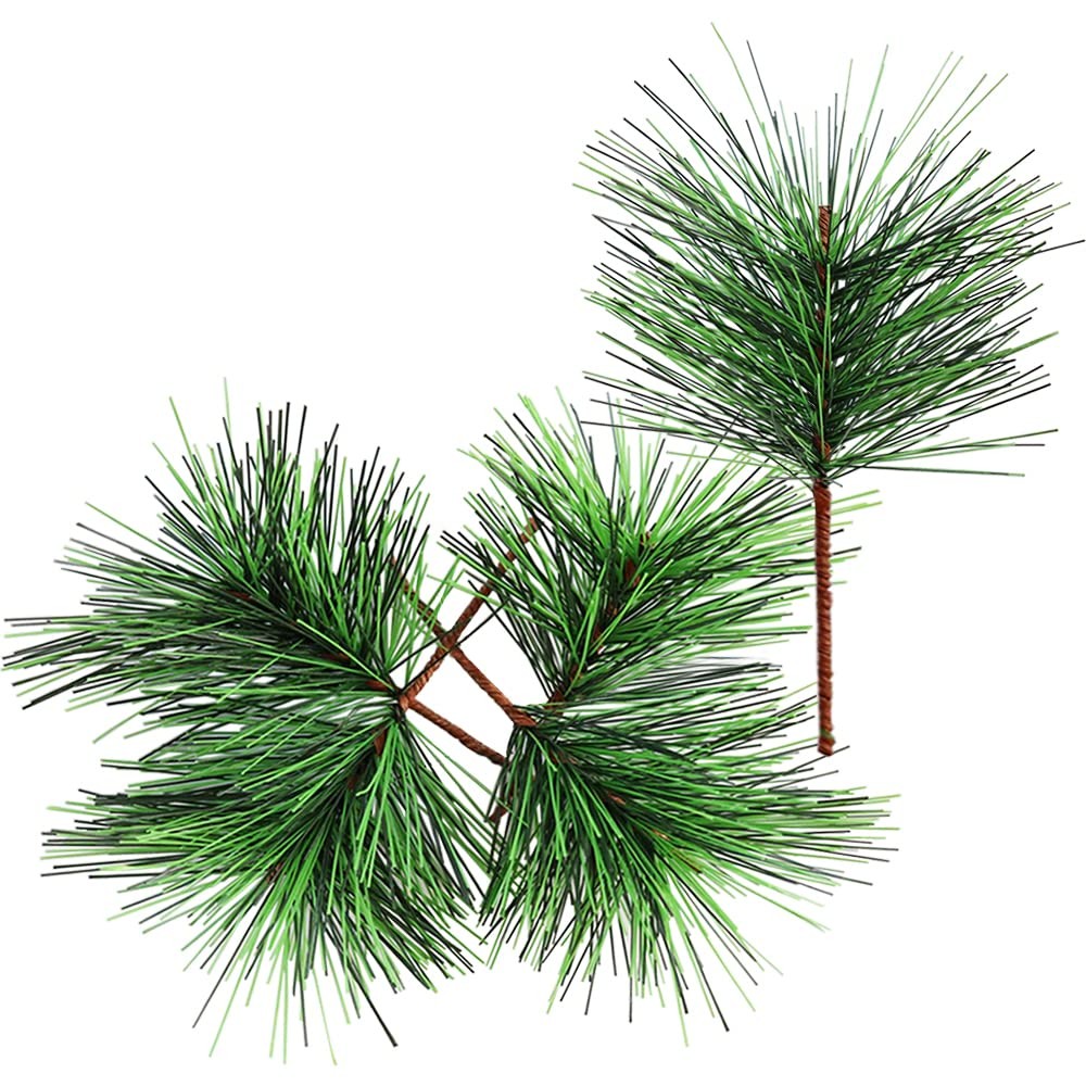 24 Branch Green Pine Branches Artificial Pine Needles Small Pine Twigs Picks …