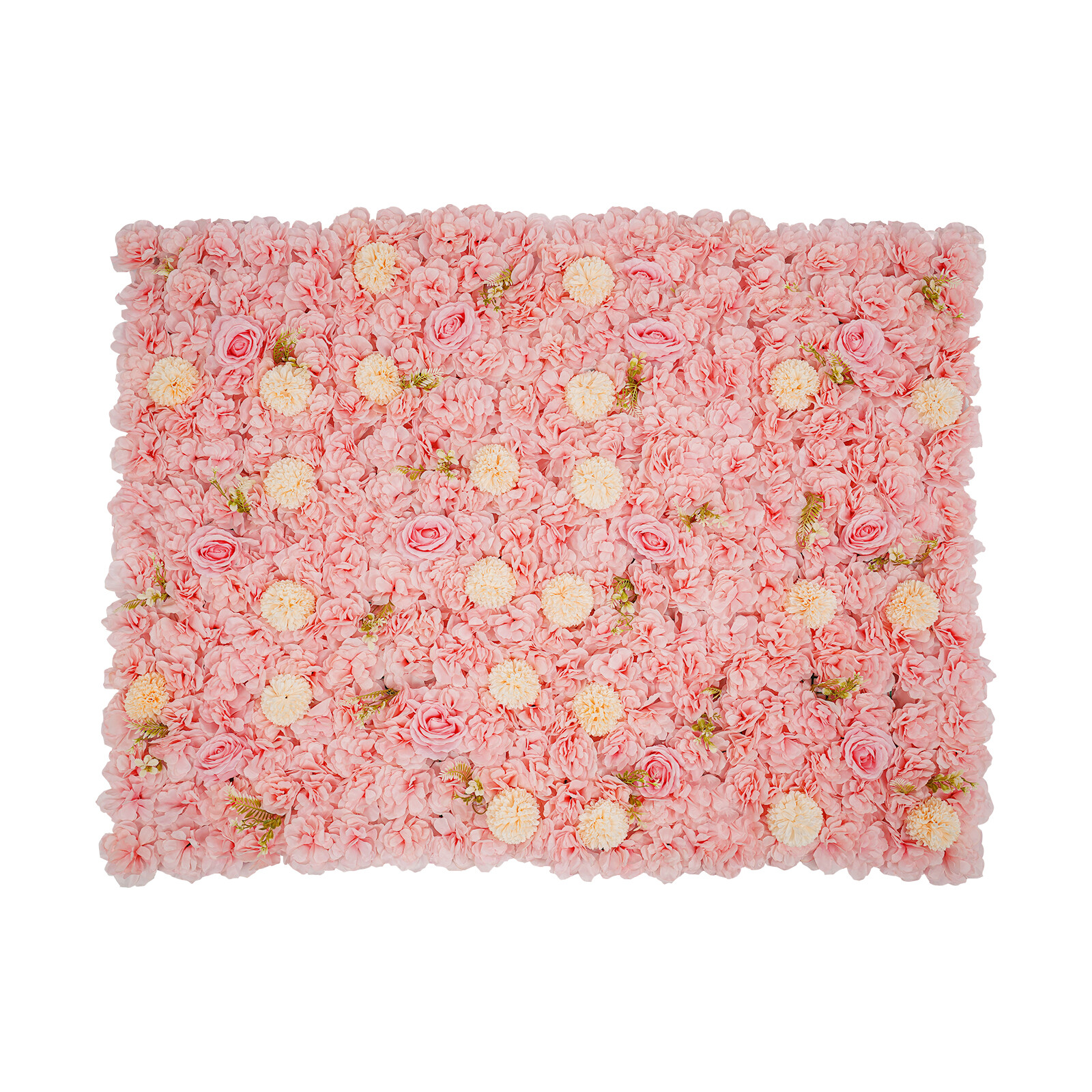 3D Flower Wall Panel-12 Pieces Artificial Flower Wall Background Silk Rose Mat