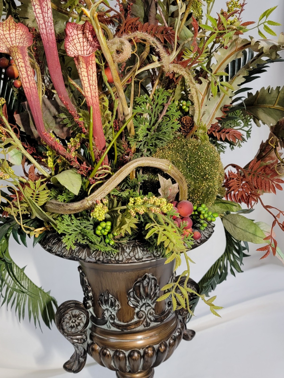 Faux Botanical Arrangement and Centerpiece
