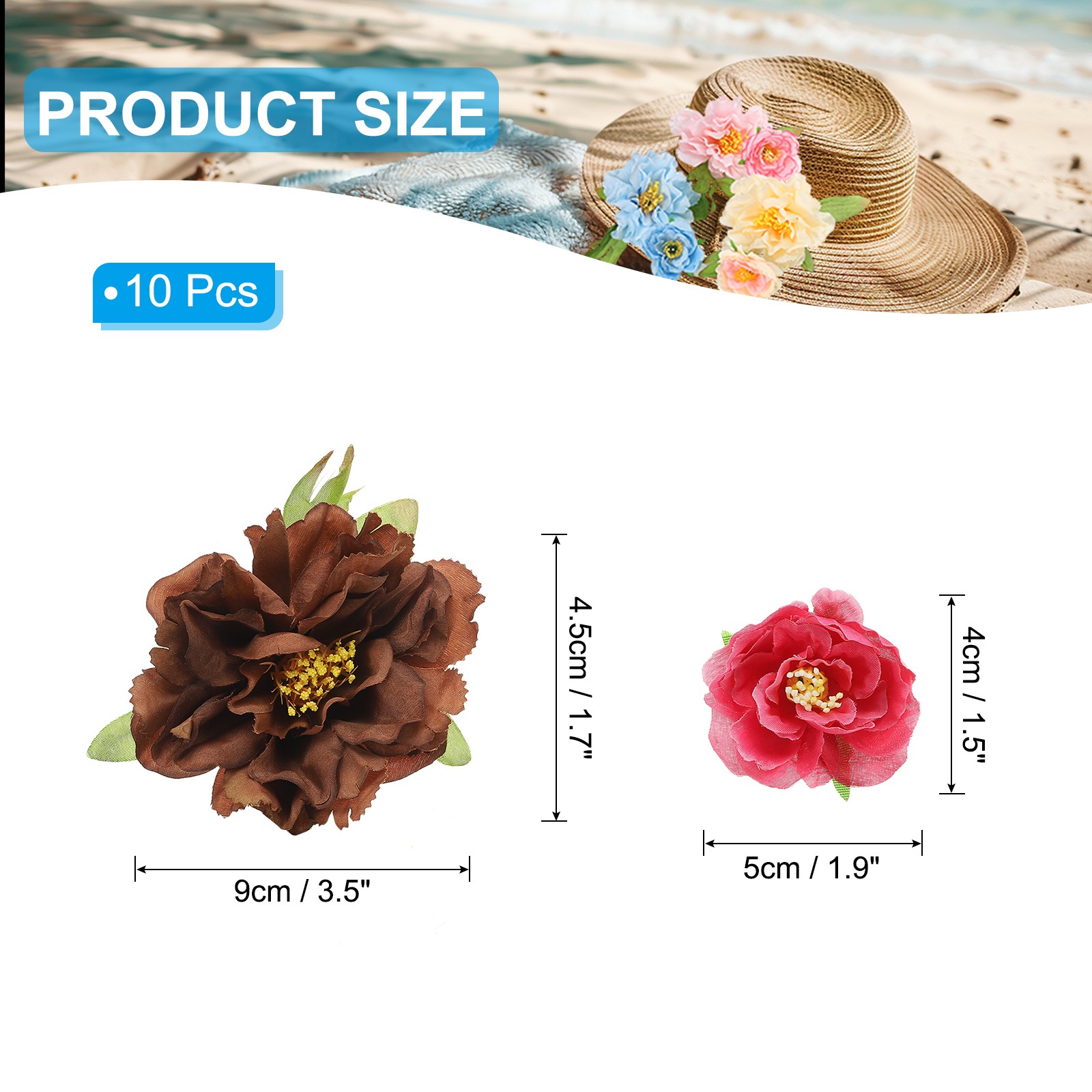 1 Set Artificial Rose Peony Flowers Bulk, Multiple Colour