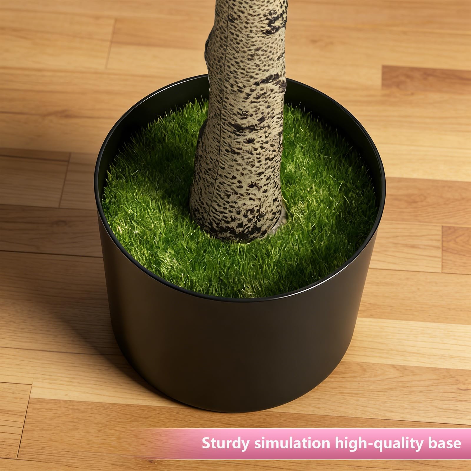 6FT Artificial Cherry Blossom Tree, Fake Pink Sakura Tree, Realistic Faux Blo…