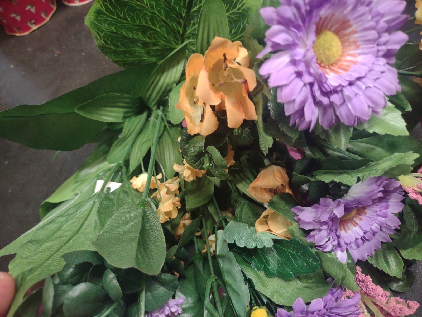 20″ Grand Mixed Bouquet, 17 Stems, Silk Dahlia, Aster, Astilbe, Lavender & Mauve
