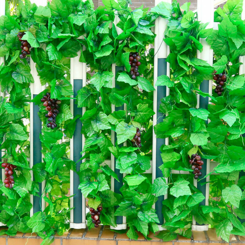 12Pcs plastic vine simulation plants /Pack Silk Ivy Vine Fake Vine Leaves