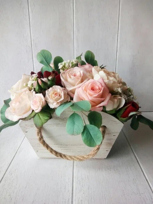Flowers Cold PORCELAIN Handmade Home Decor Flower Arrangement Lifelike