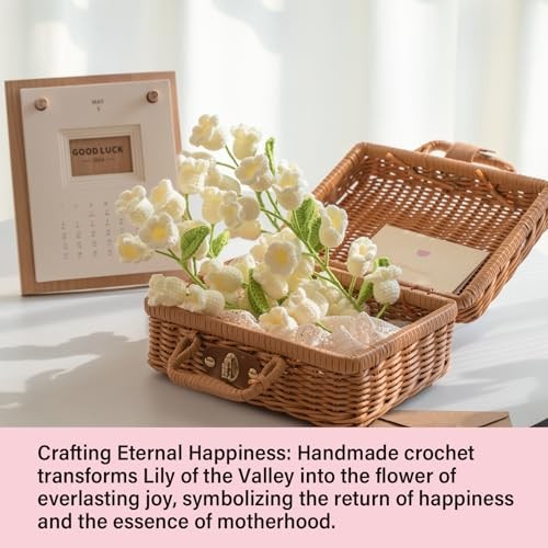 Lily of The Valley Lamp Crochet Flowers Bouquet Cute Night Light for 1pc