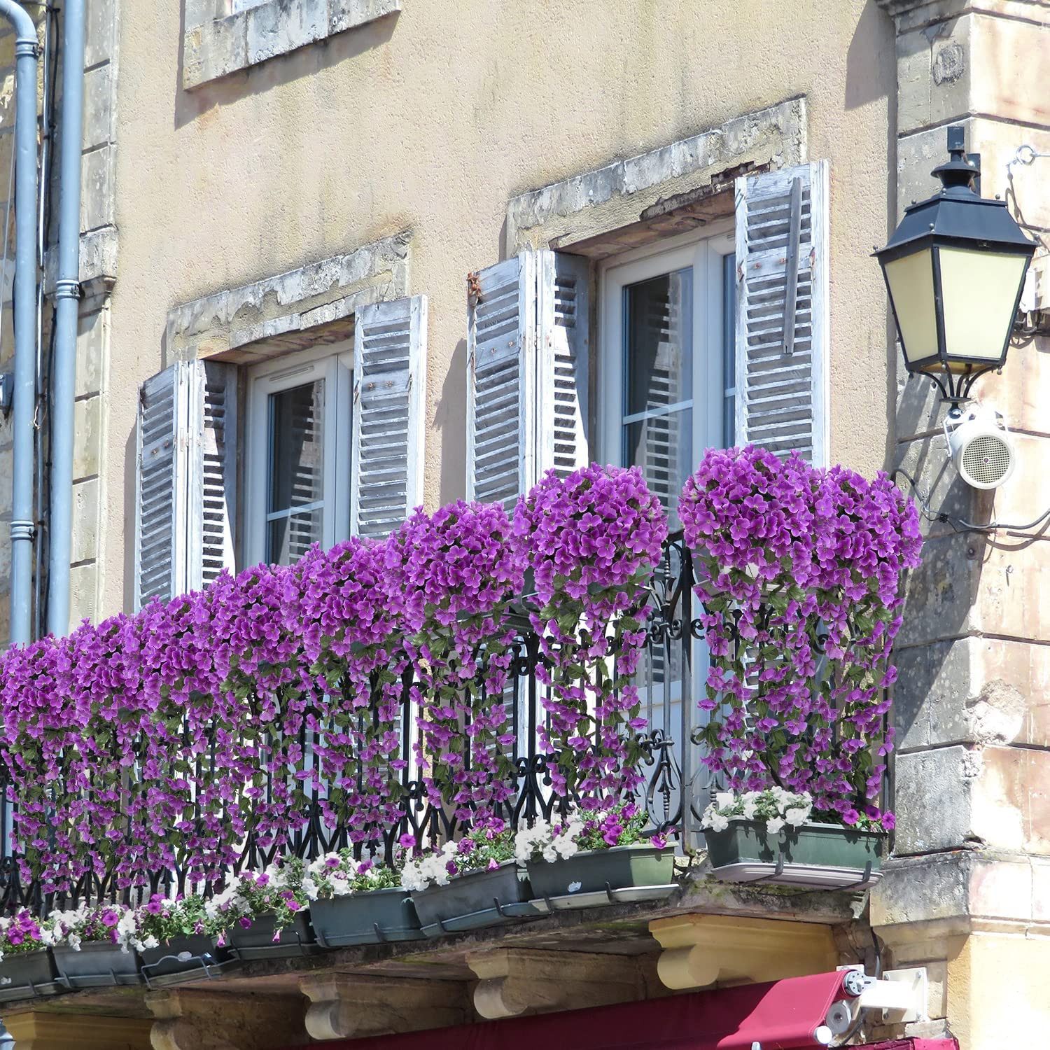 Artificial Violet Flowers Simulated Fake Plant Vine Home Hotel Garden Decor NEW