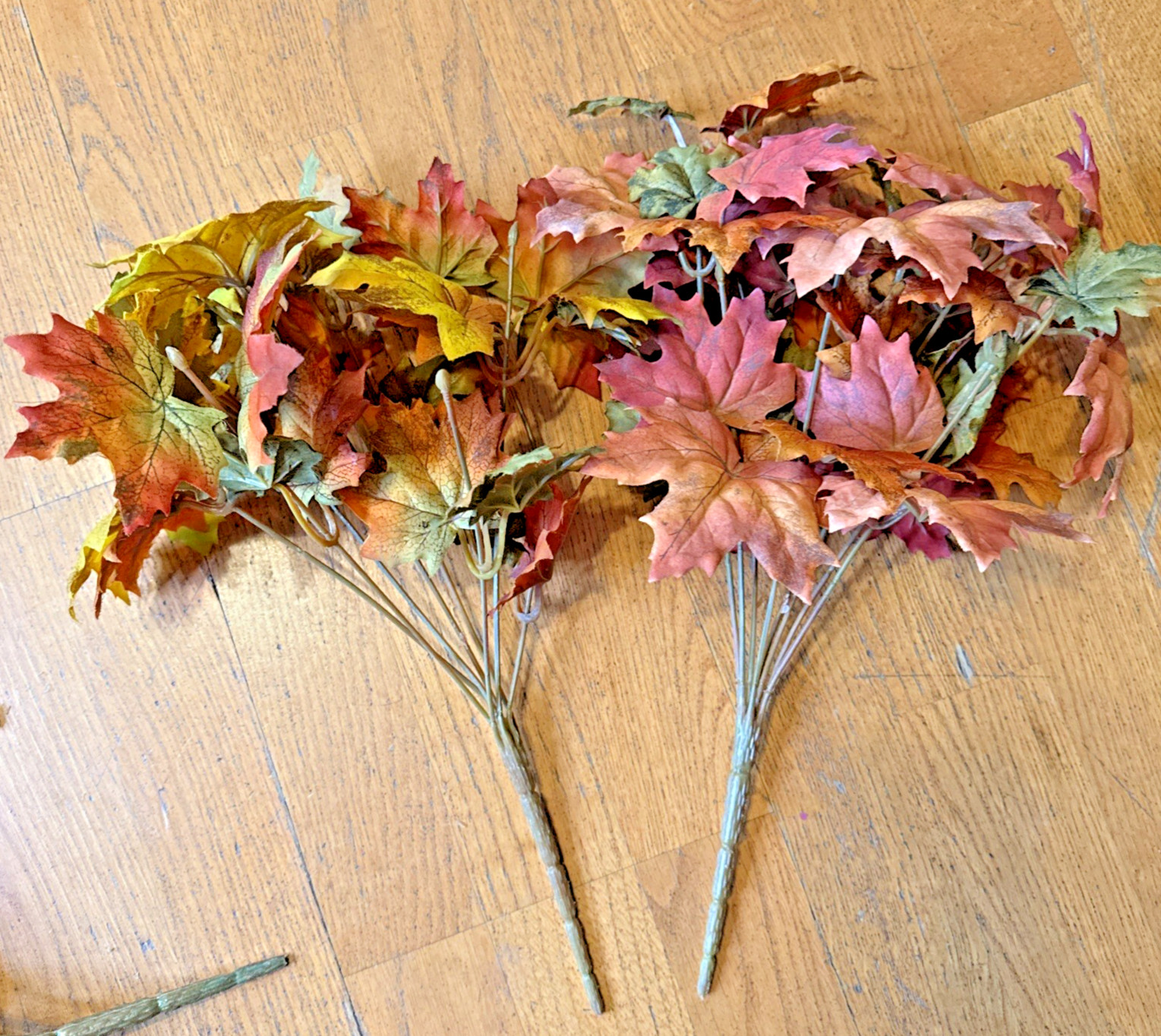 Lot of 14 Fall Floral & Leaf Bouquets – Mums, Sunflowers, Berries – Wreath DIY