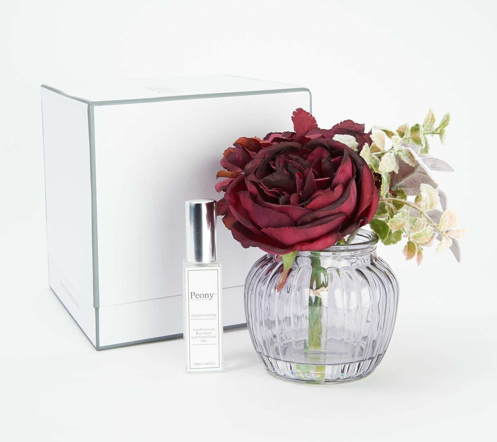 Floral Arrangement in Vase w Spray by Peony
