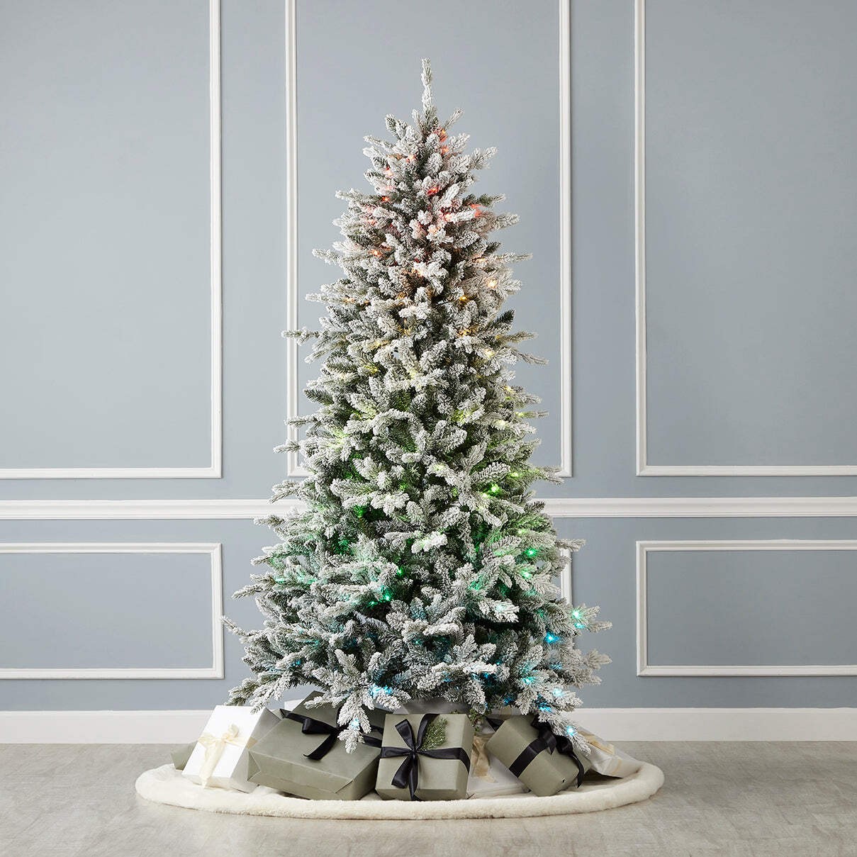 Bluffton Flocked Pine Tree