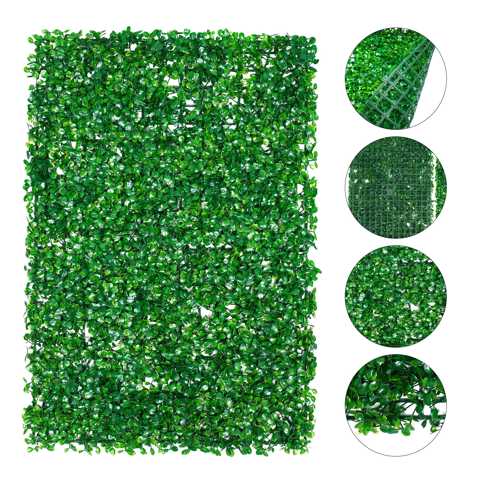 12pcs 60cmx40cm Artificial Wall Hedge Mat Plant Panels Outdoor Grass Fence Mat