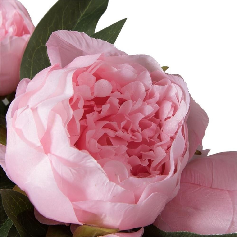 Vickerman 23″ Artificial Brush Pink Peony Spray with 6 Flowers.