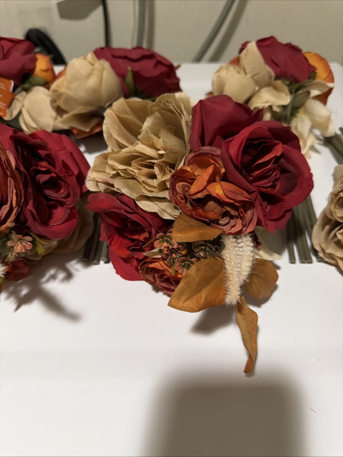 ASHLAND FALL 6 Bouquet SETS RONUNCULUS & ROSE Home Party Decor