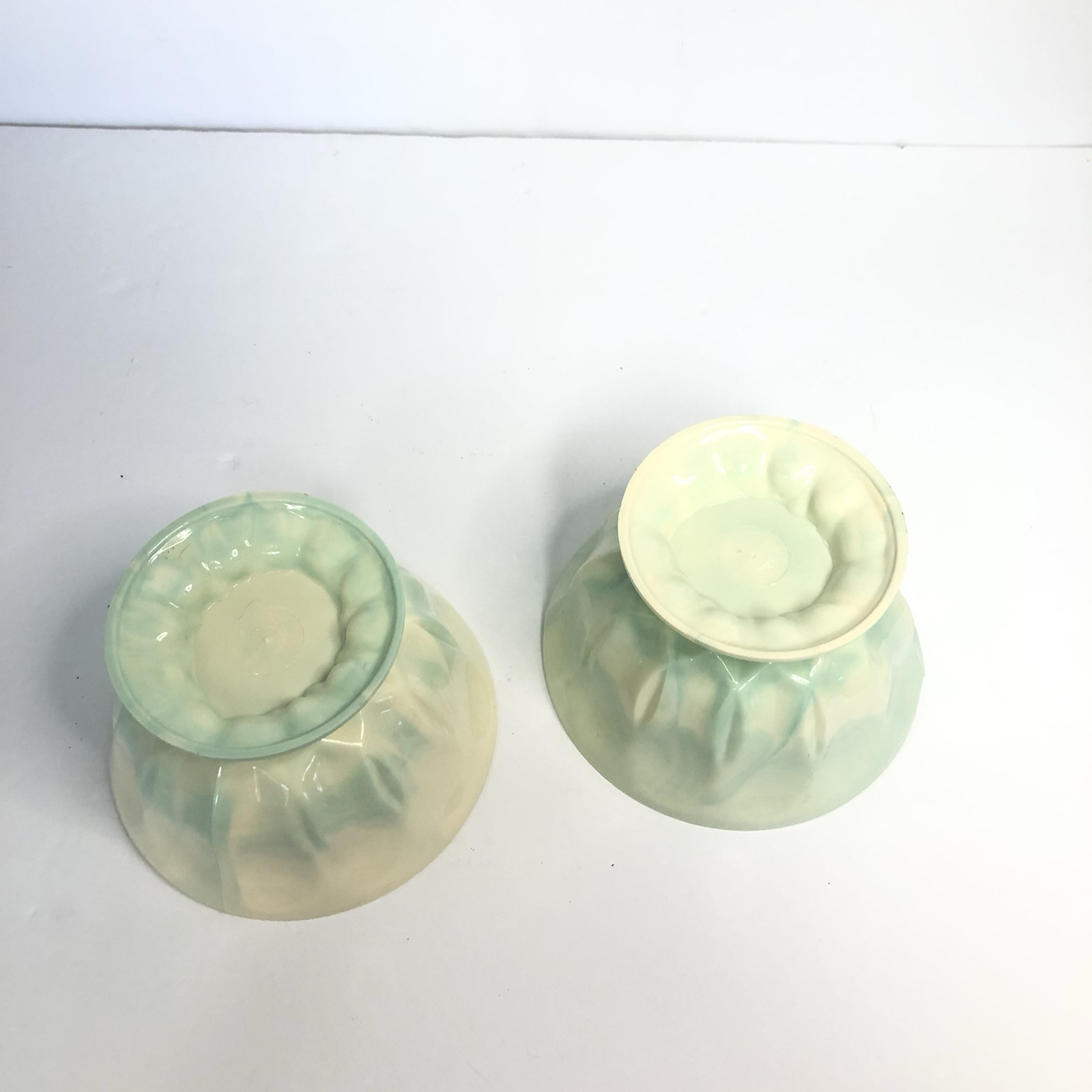 classic pedestal bowl aqua marble swirl plastic floral arrangements flower pot