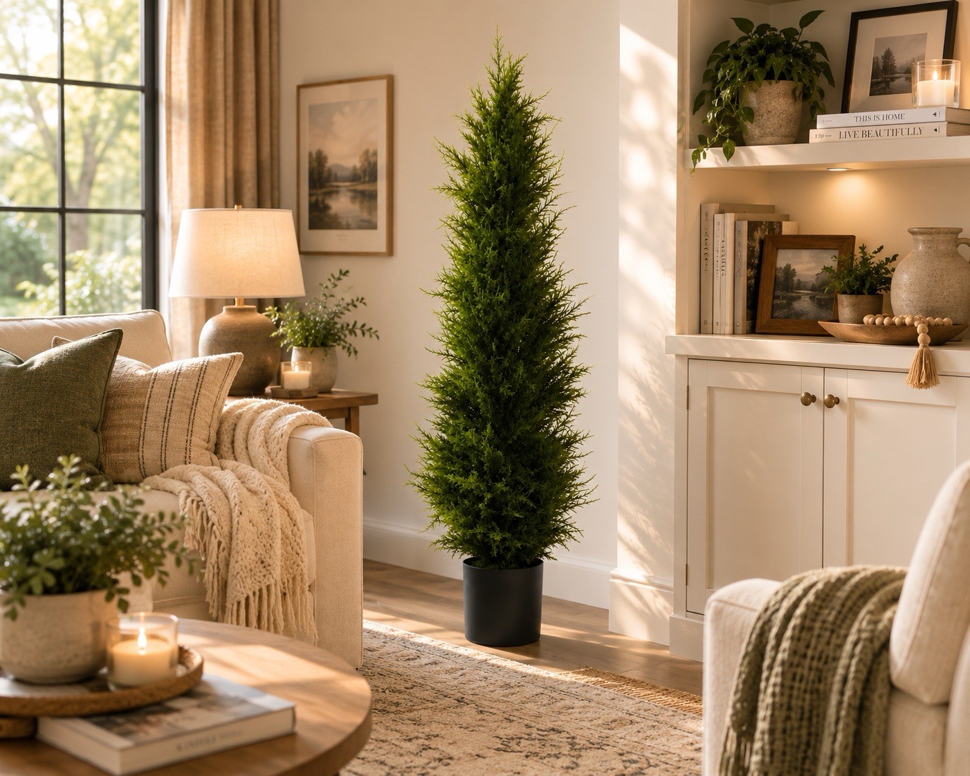 42” Topiary Cedar Artificial Tree Home Decor UV (Indoor/Outdoor). Retail $144