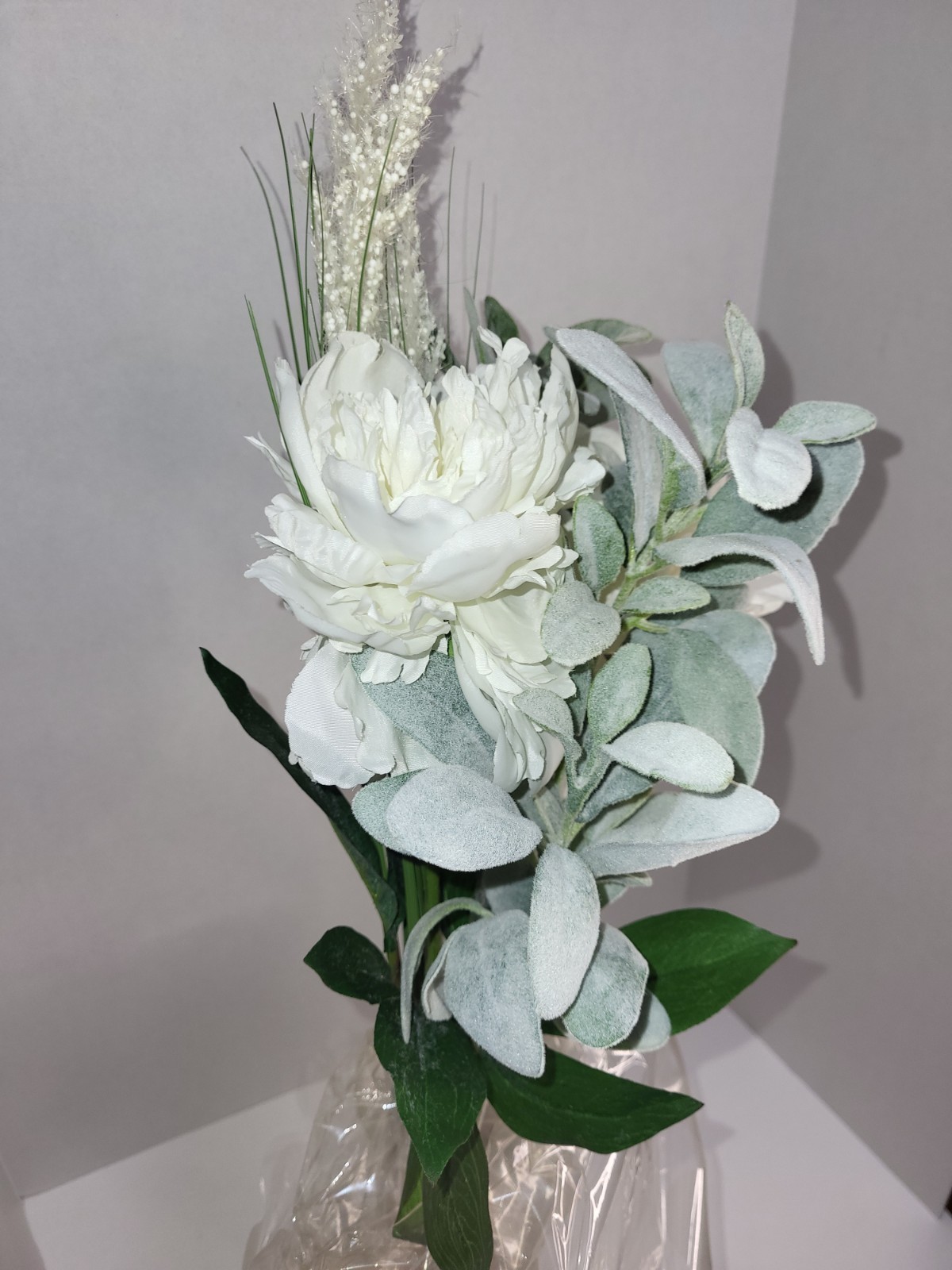 Hydrangea And Eucalyptus Artificial Floral Arrangement