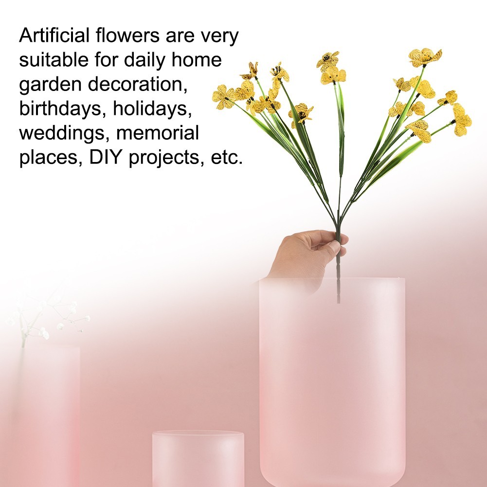 1 Bunch Artificial Flowers 31cm DIY Porch Decor Fake Flowers for multi Color