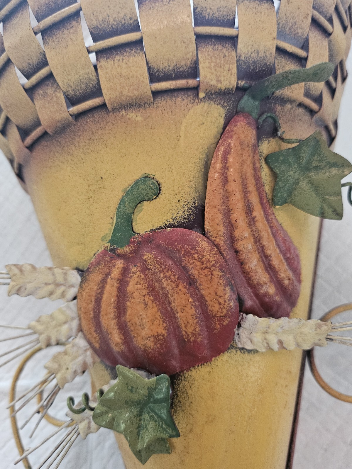 Cone Shaped, Harvest, Metal, Fresh or Silk Flower Wall Sconce