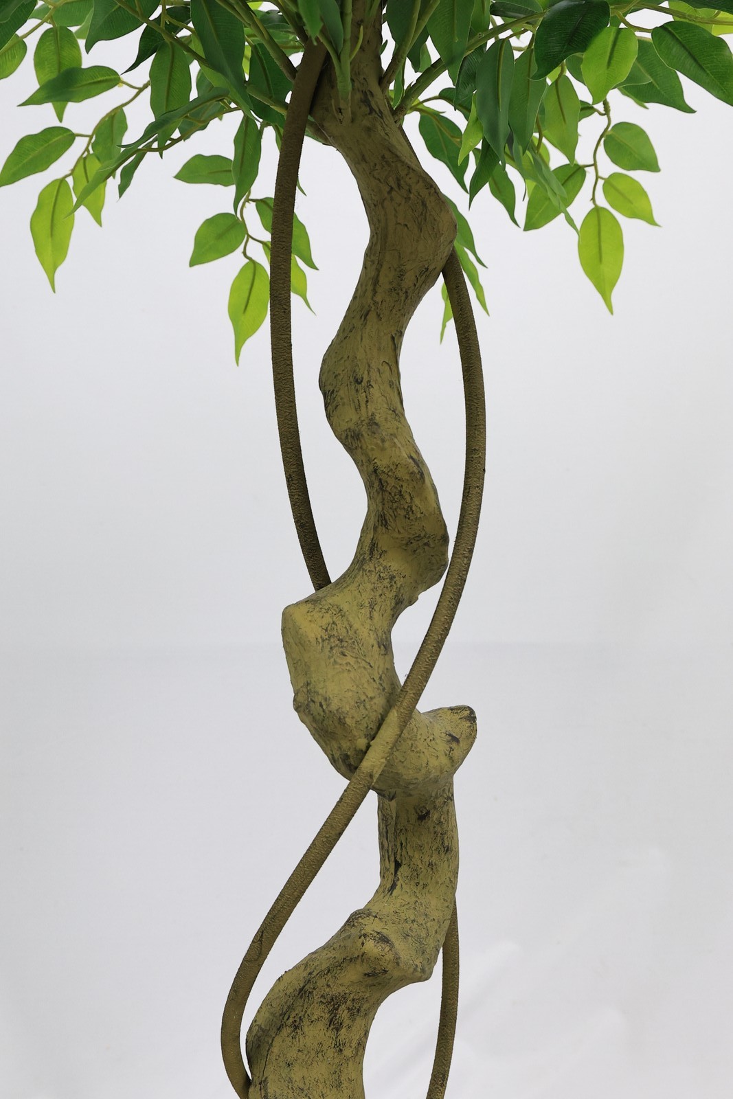 Artificial Ficus Tree 5.2ft Lifelike Fake Banyan with Pot for Home Decor