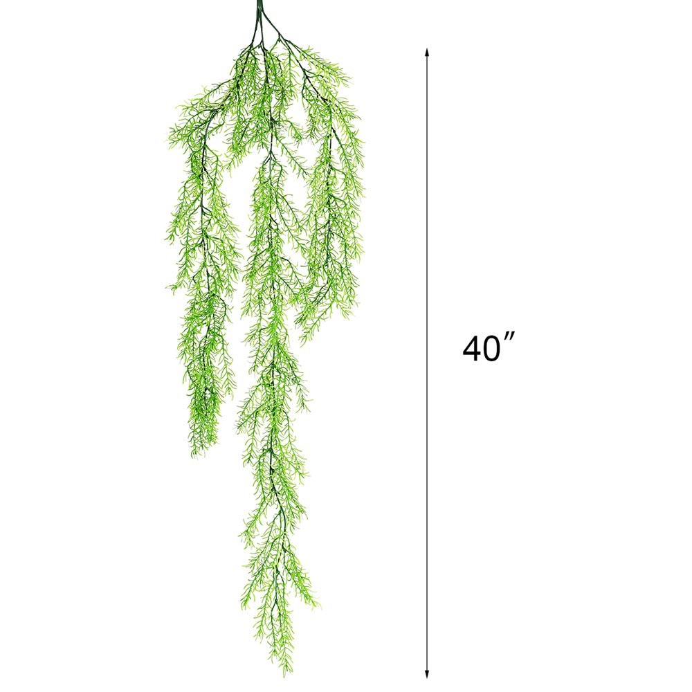 4 Pcs Artificial Ferns Hanging Plants Greenery Vines Fake Hanging Ivy Vine Pl…