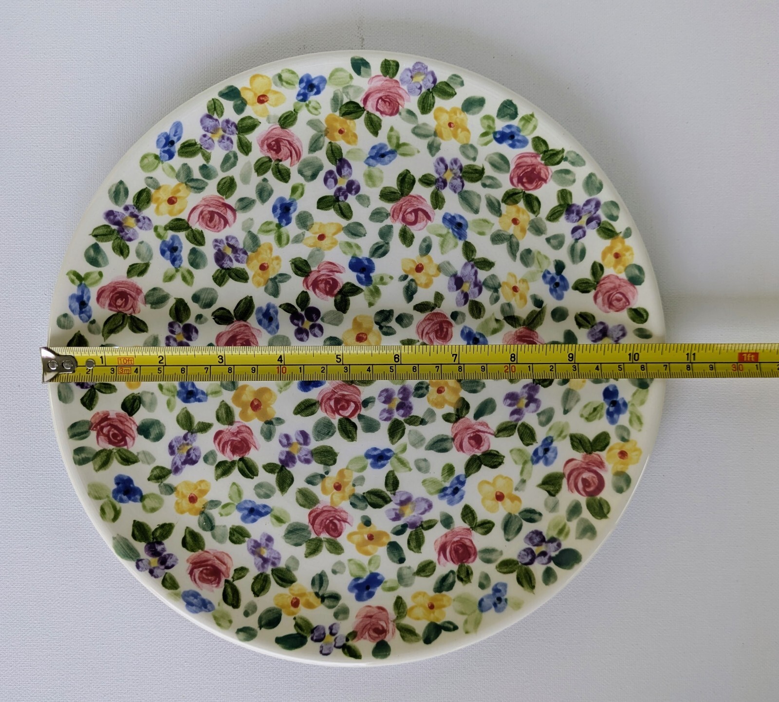 Cottagecore Handpainted Artisan Floral Plates, Y2K Vintage Decorative Plates