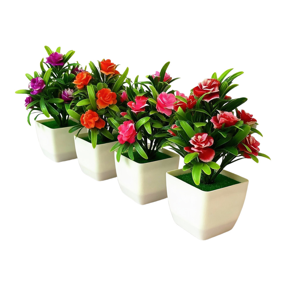 Tabletop Artificial Flower Plant for Office For Mini Simulation Bonsai 12CM