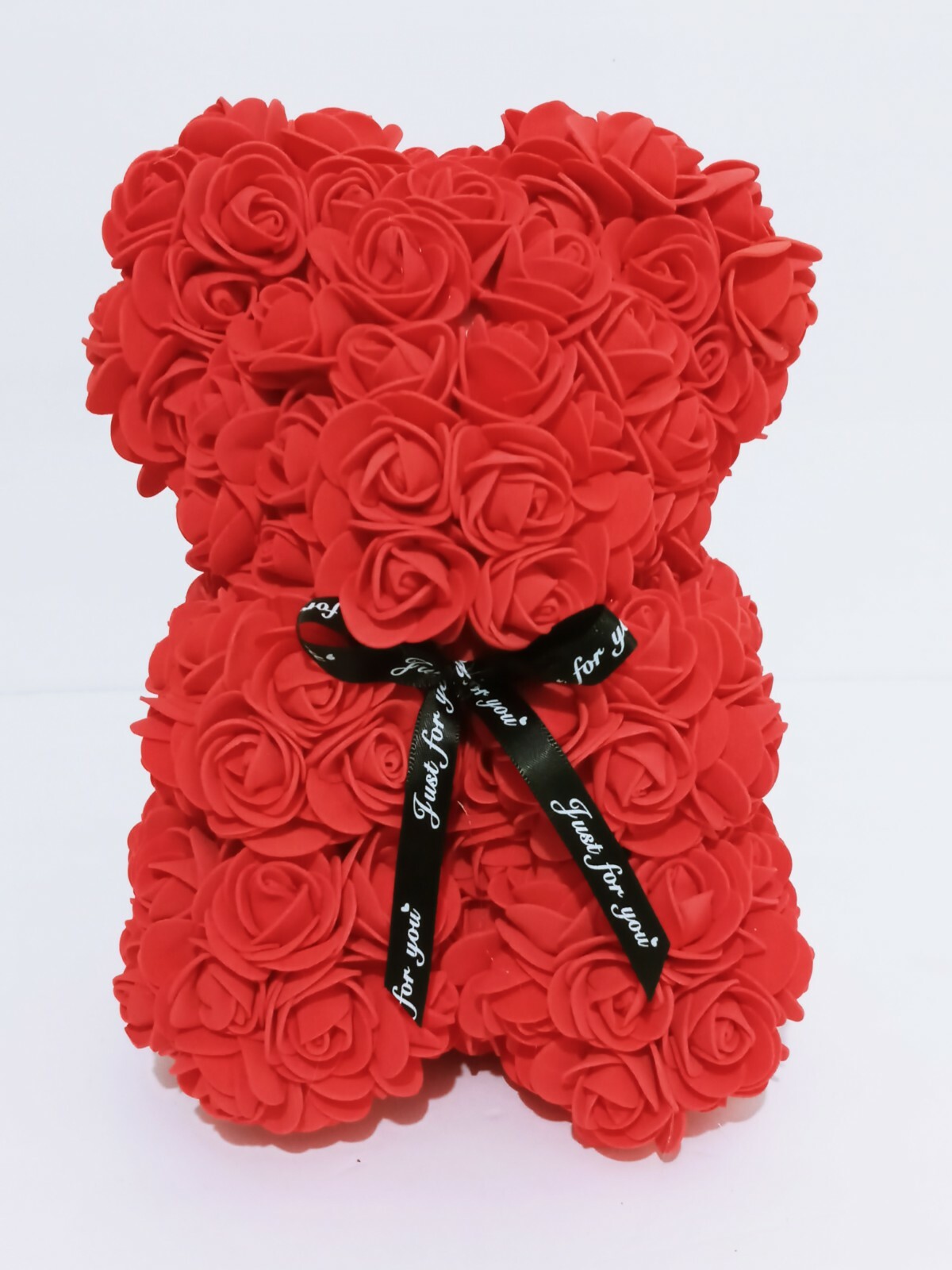 Rose Bear 9″ Red Foam Artificial Flower Romantic Valentines Anniversary Gift