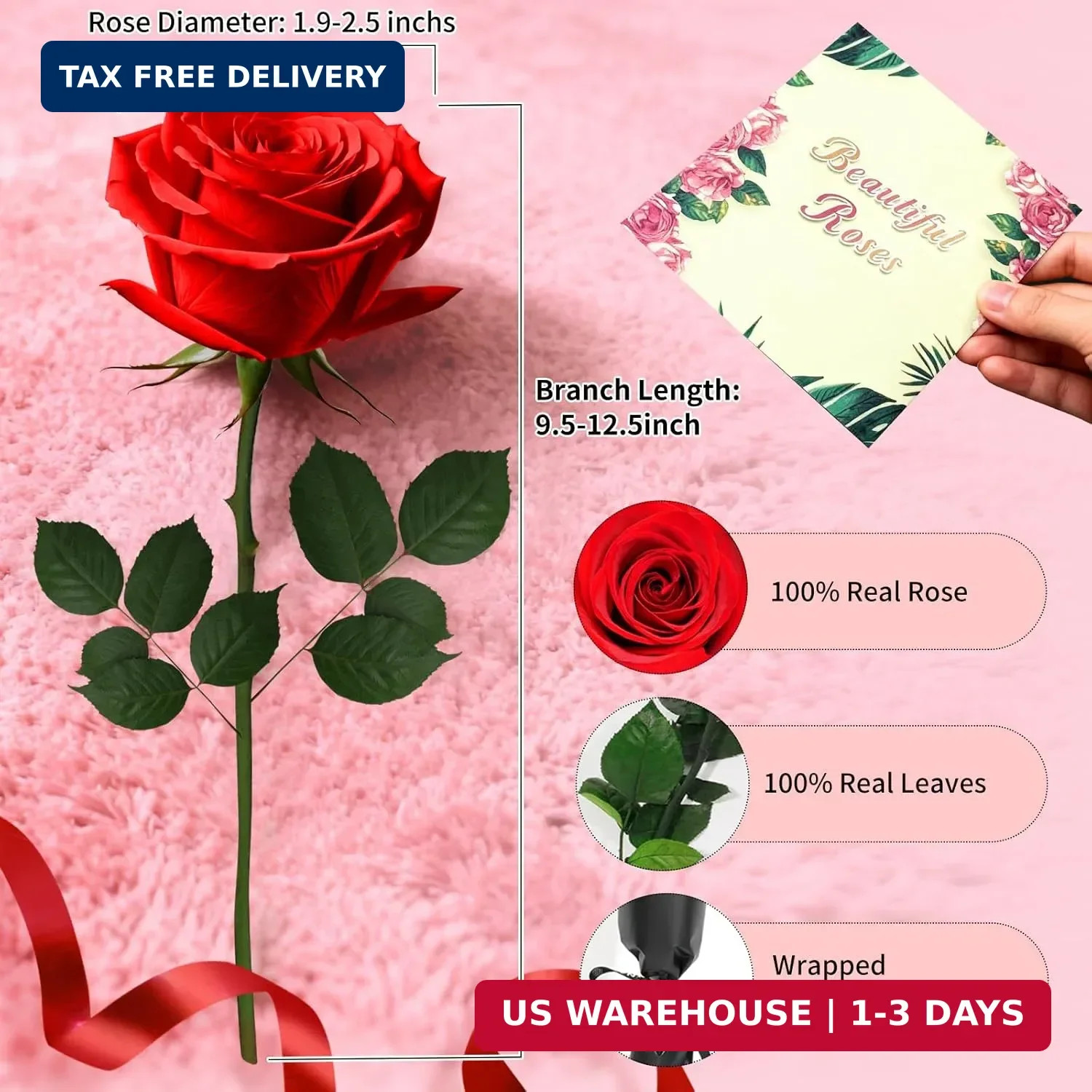 Single Forever Roses Luxury Gift for Women/Men, Birthday Gifts for Women,Flowers