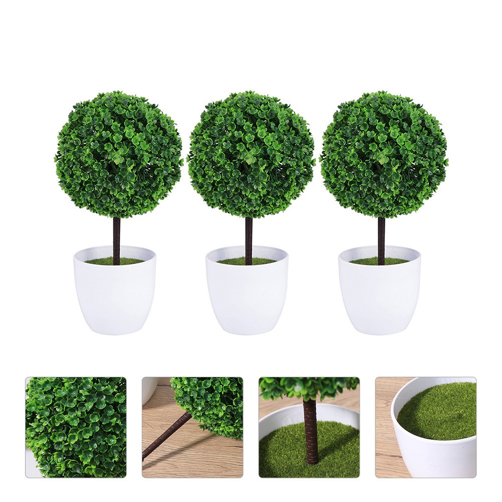 Potted Fake Plants Desktop Potted Plants Artificial Greenery Plants