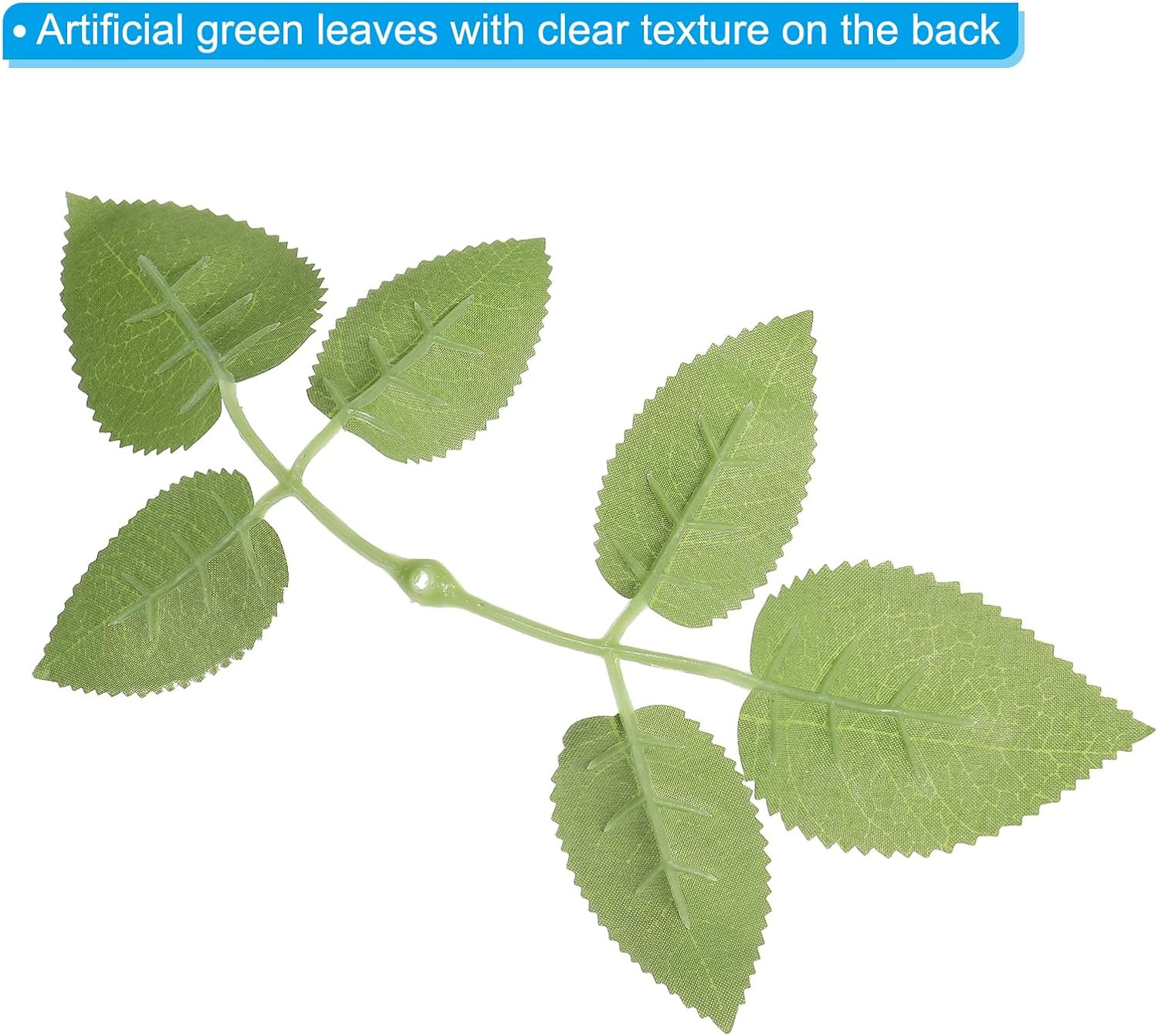 4.72X10.24 Artificial Silk Rose Leaf, 40 Pcs Artificial Greenery Leaves Fake Lea