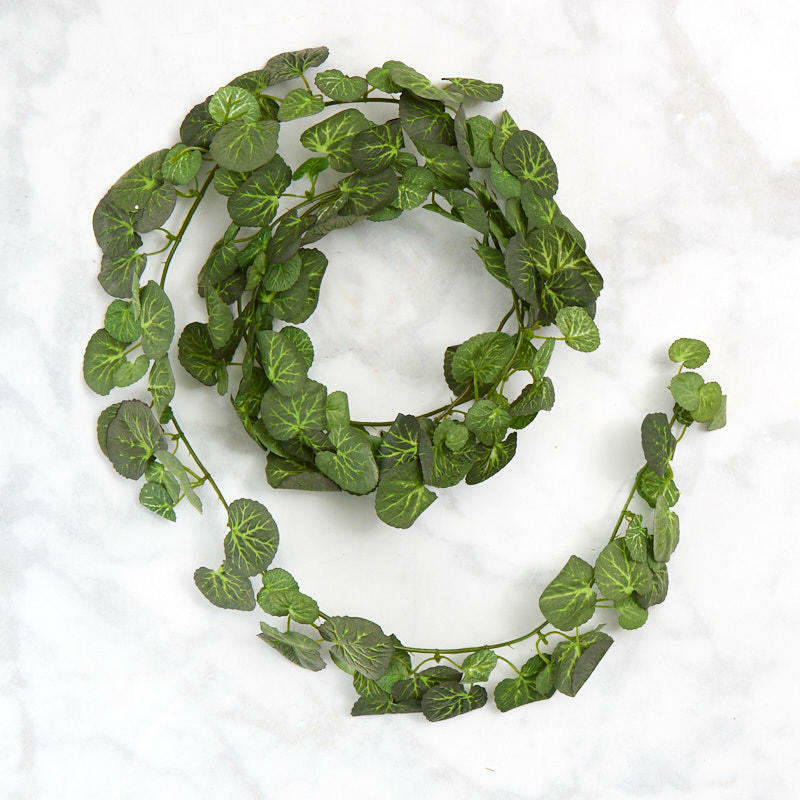 Factory Direct Craft Poly Silk Broad Leaf Ivy Garlands | 2 Garlands