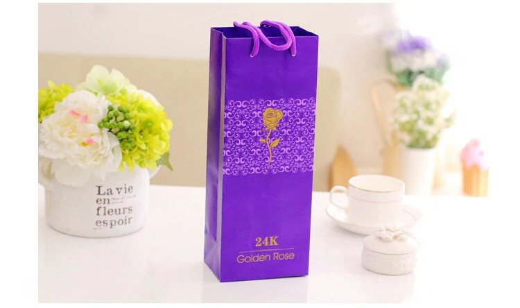 24K Gold Foil Flor rosa LED Galaxy Mother’s de la madre Valentine’s Day Gift2020