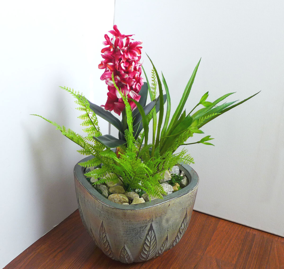 3 Pcs Artificial Plant Red Hyacinth Flower Wedding Decoration (#77)