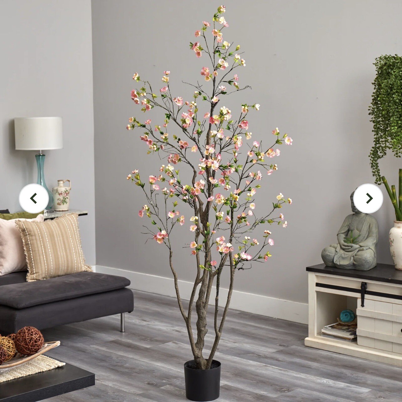 6.5’ Cherry Blossom Artificial Tree Home Decor. Retail $315