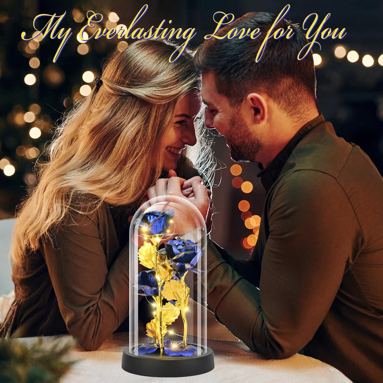 Glass Rose Flower for , Gifts for ,Rose Flower Gifts for Mom, Red Light Up Ro…