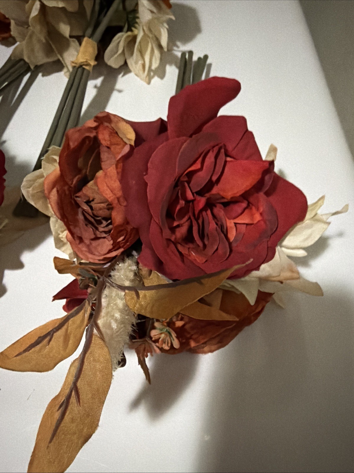 ASHLAND FALL 6 Bouquet SETS RONUNCULUS & ROSE Home Party Decor