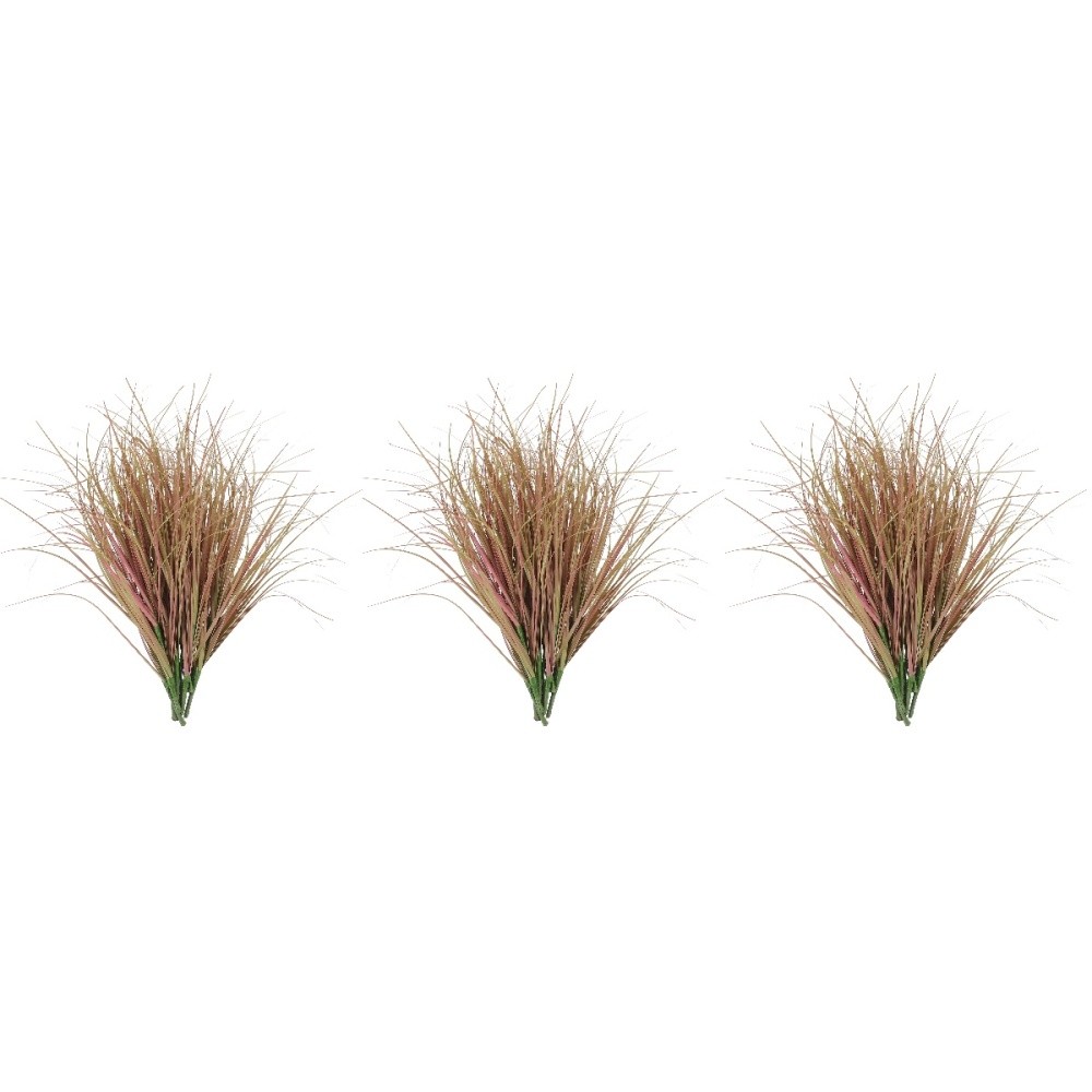 3 Count Artificial Plants for Outdoors Fake Tall Decorative Grass