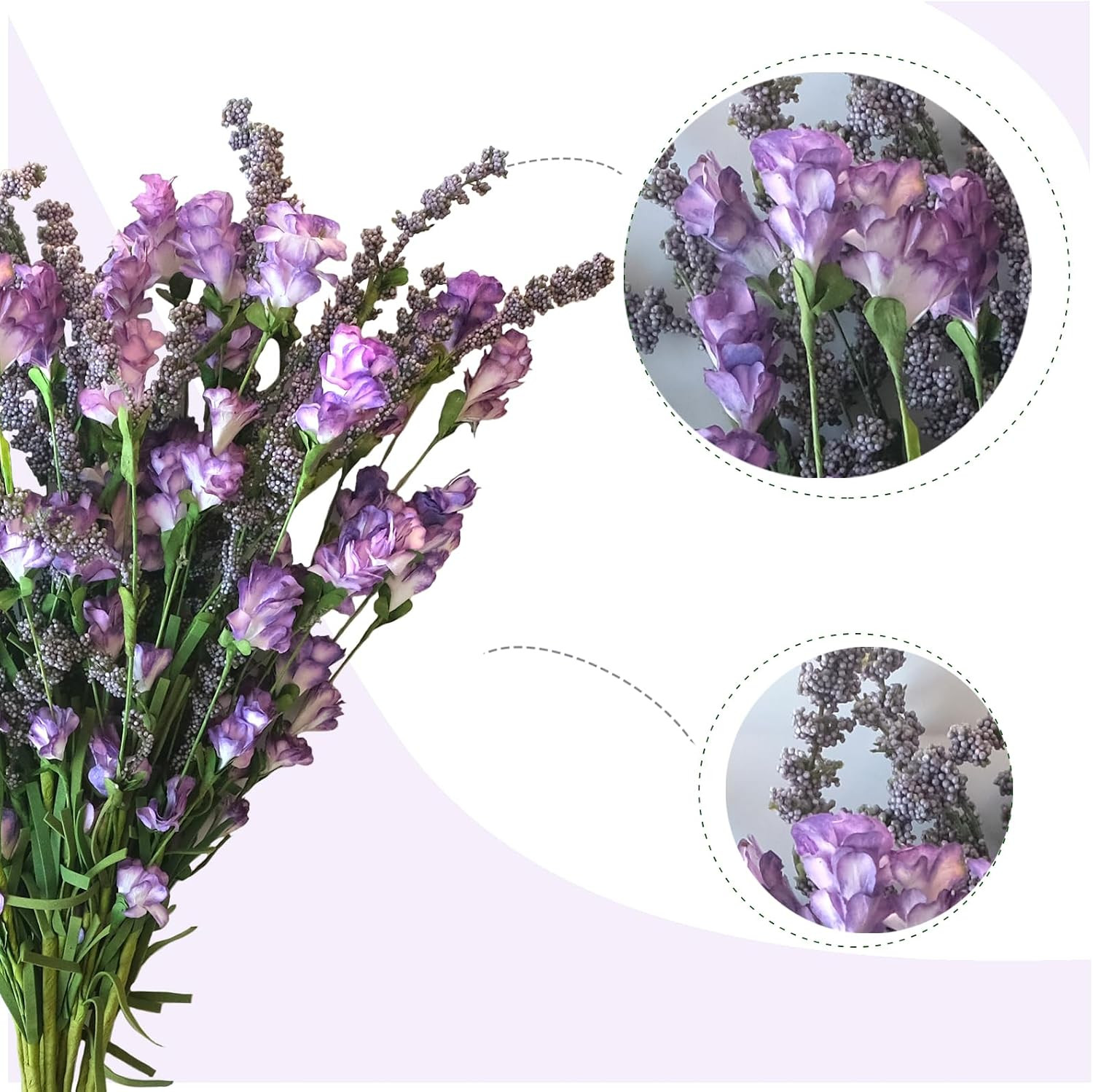 10Pcs Artificial Flower Bulk Spring/Summer Flowers Wedding Party Vase Bouquet Fl