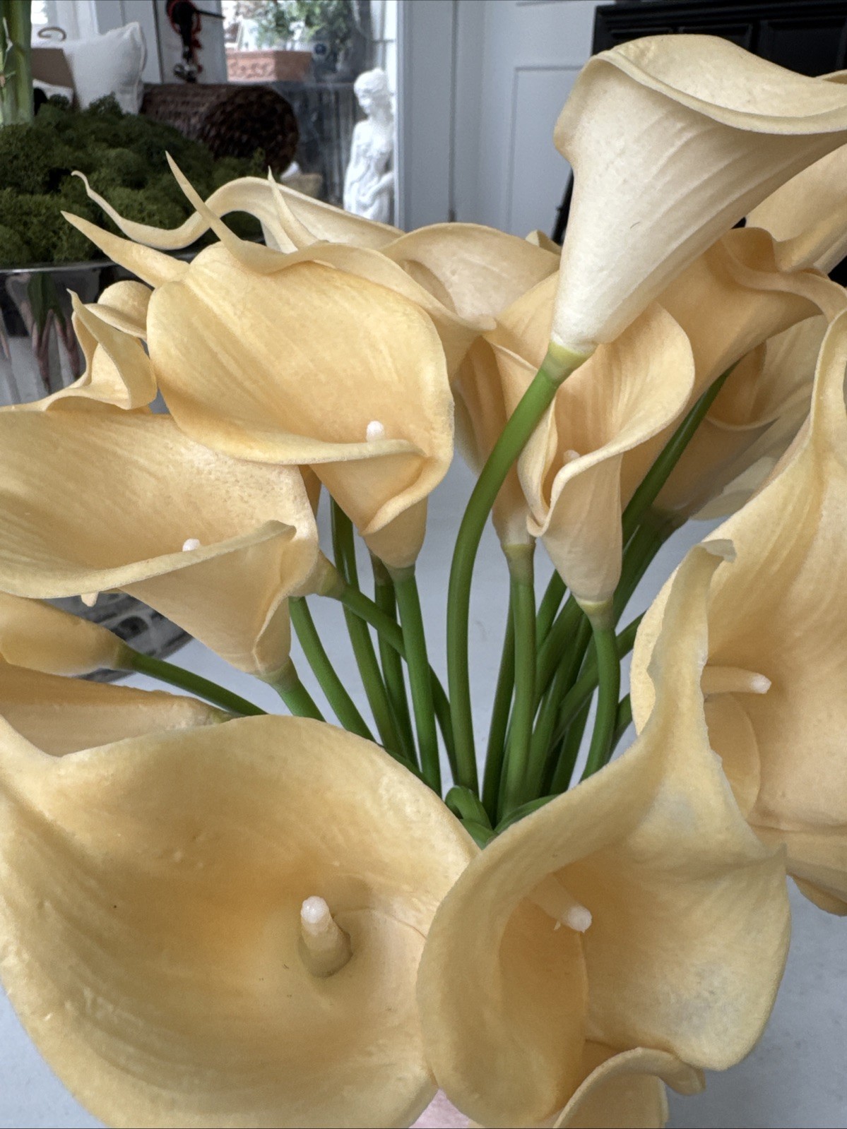 (24) Real Touch Artificial Calla Lily Flower Arrangement Bouquet