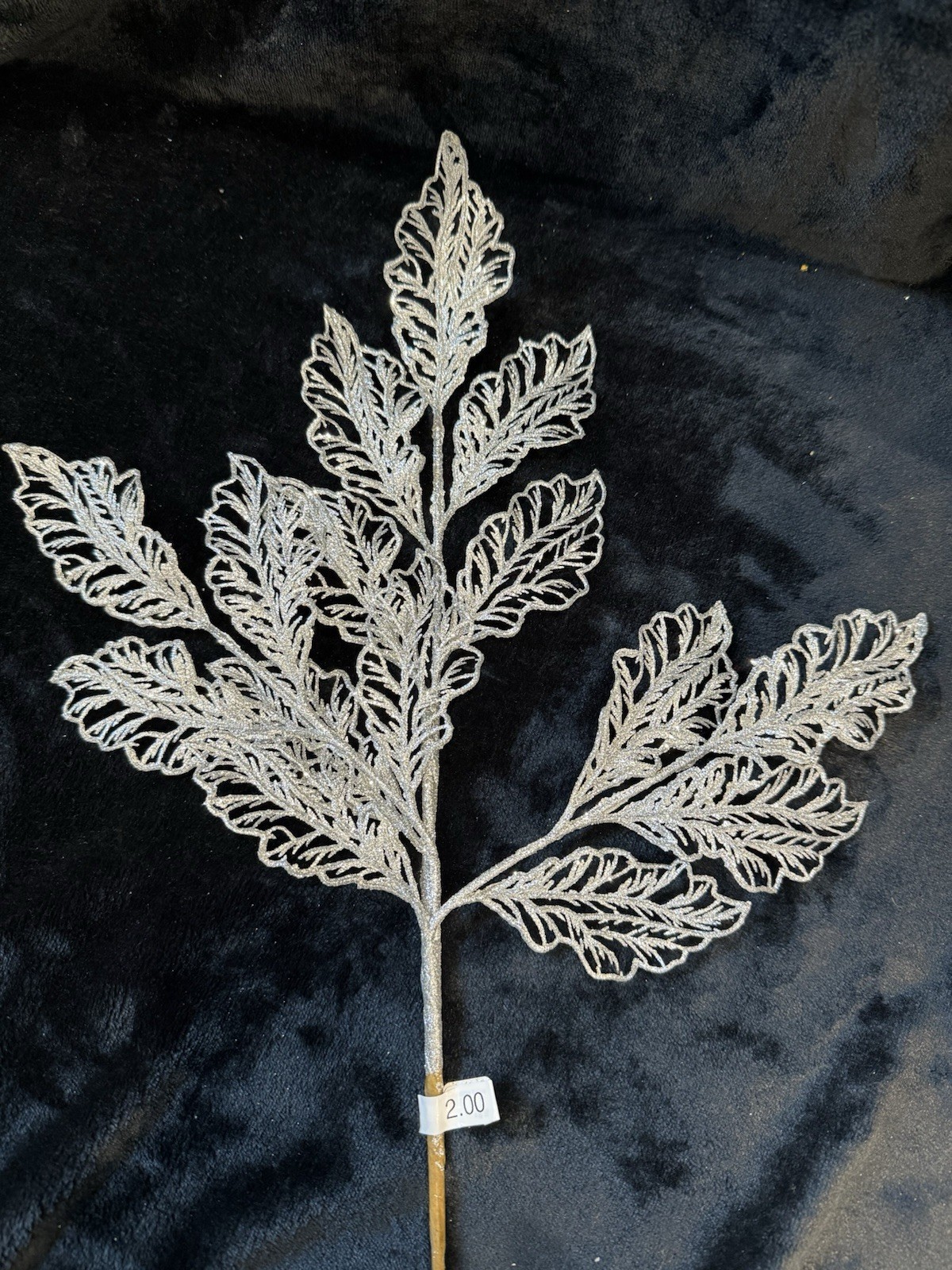 Silver Glitter Coleus Spray 20”