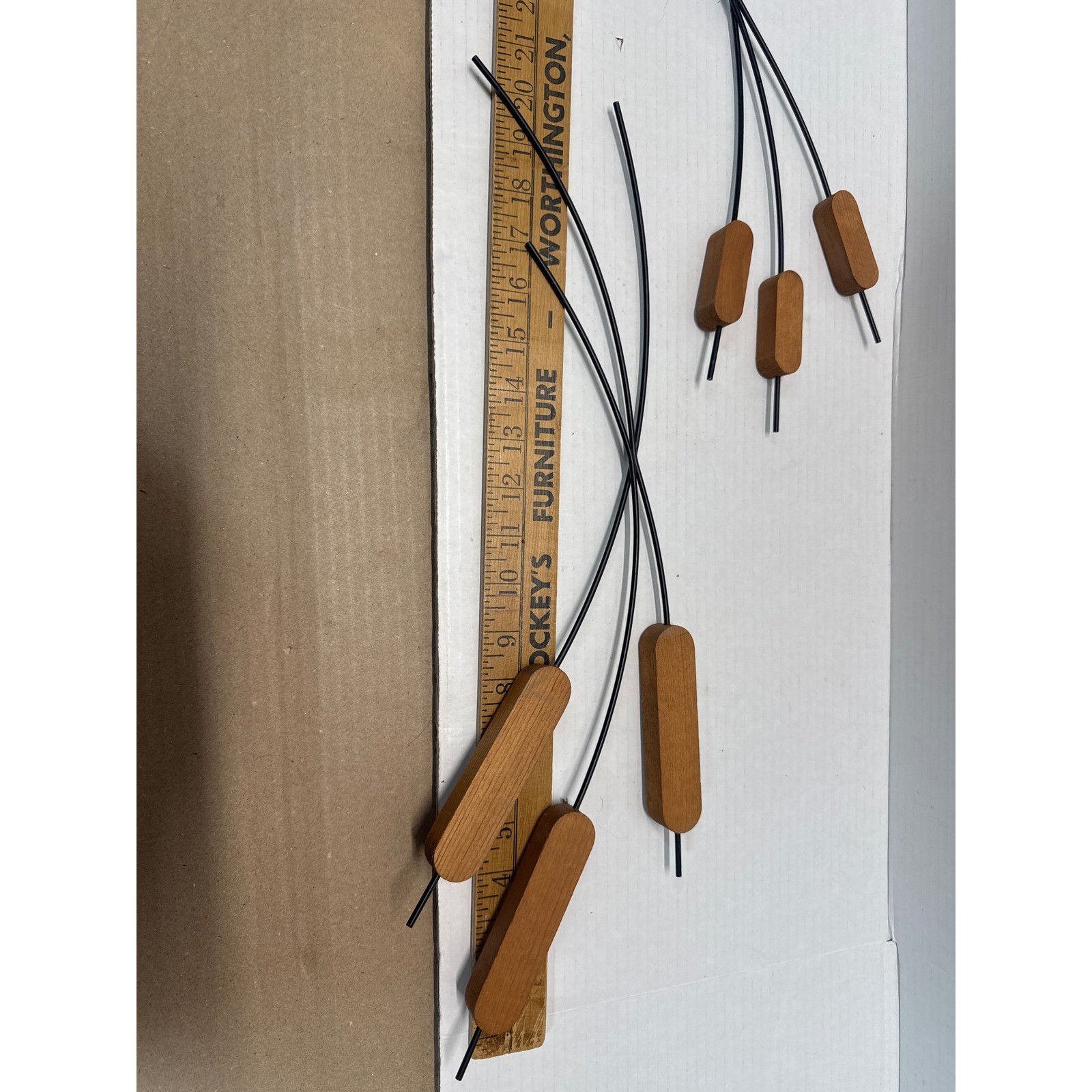 Vintage MCM Home Interiors Homco Cat Tails Wall Art Metal & Wood