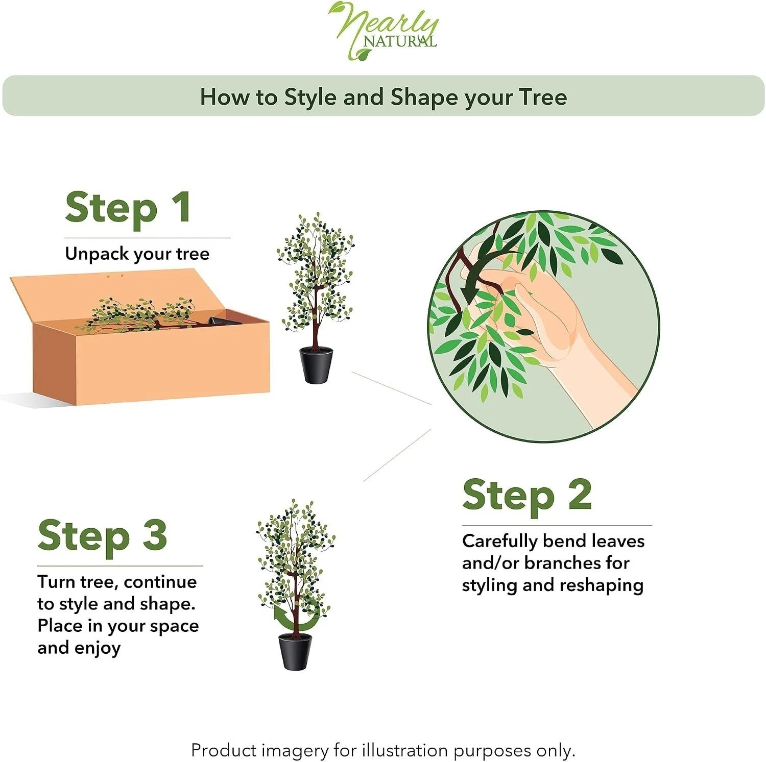 3 ft Artificial Olive Tree with Natural Trunk for Decor | Lifelike Fruits and…