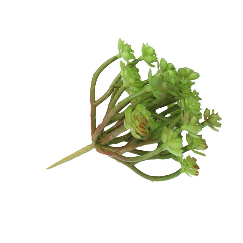 Small Green Floral Picks Artificial Succulent Plant Fake Plants Decoration