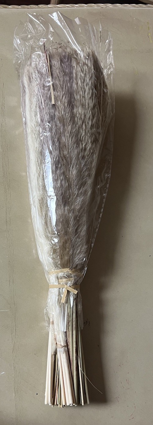 80PCS Natural Dried Pampas Grass Decor – 17.5″ Fluffy Pampas Grass Bouquet -…