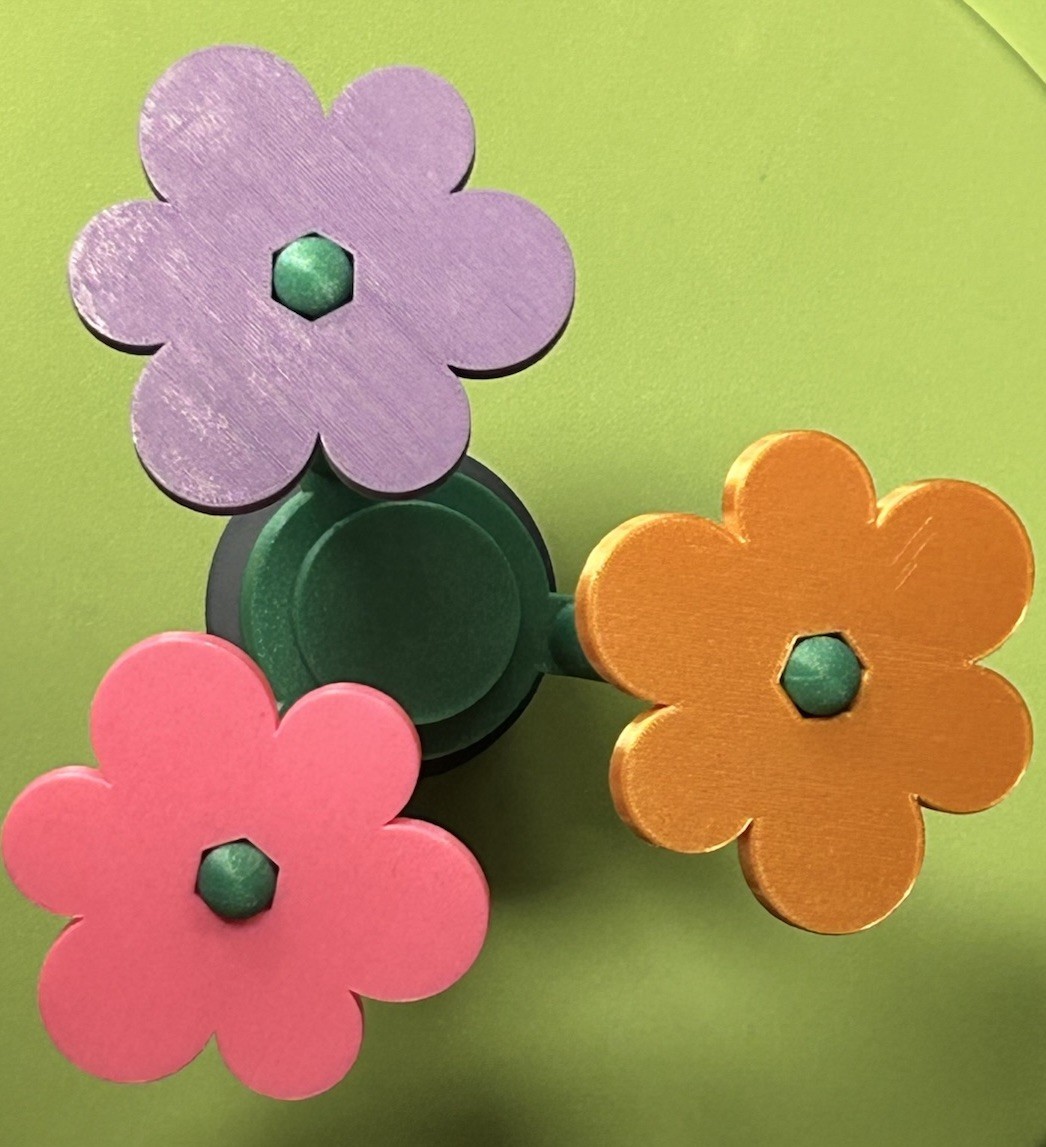 3-Printed Plastic Flower Arrangement (Cool Gift for Teacher or Kids Birthday)